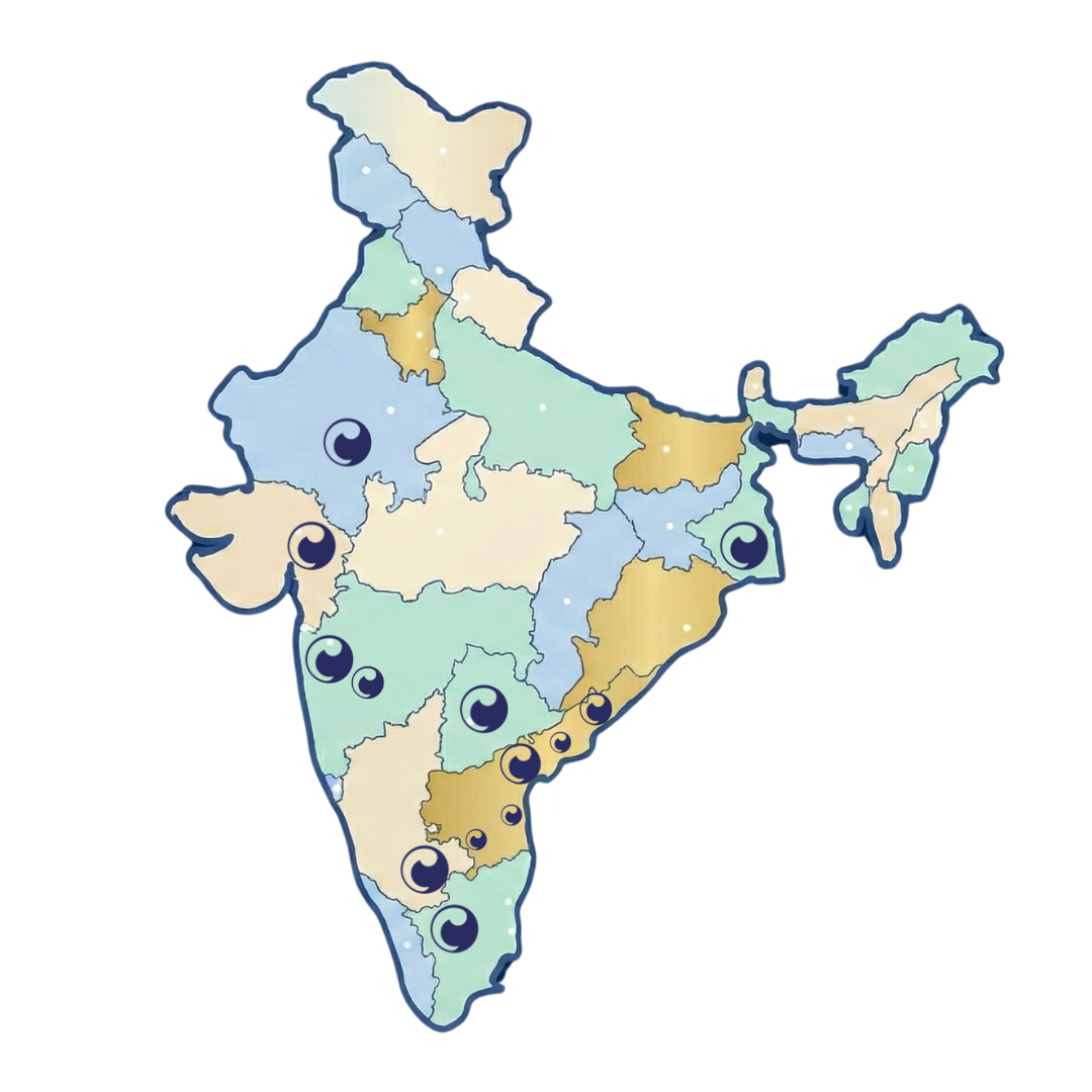 India map showing our nationwide presence